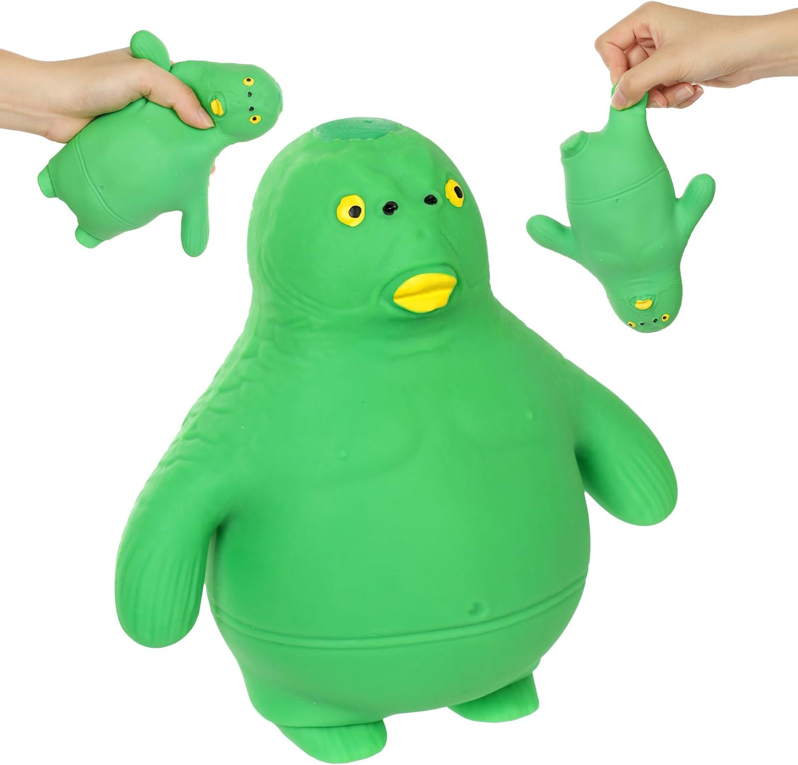 Ainiv Green Fish Squishy Squeeze Toy: Soft, Funny, Anti-Anxiety Stress Relief for Kids & Adults - Halloween/Birthday Gift for Boys & Girls