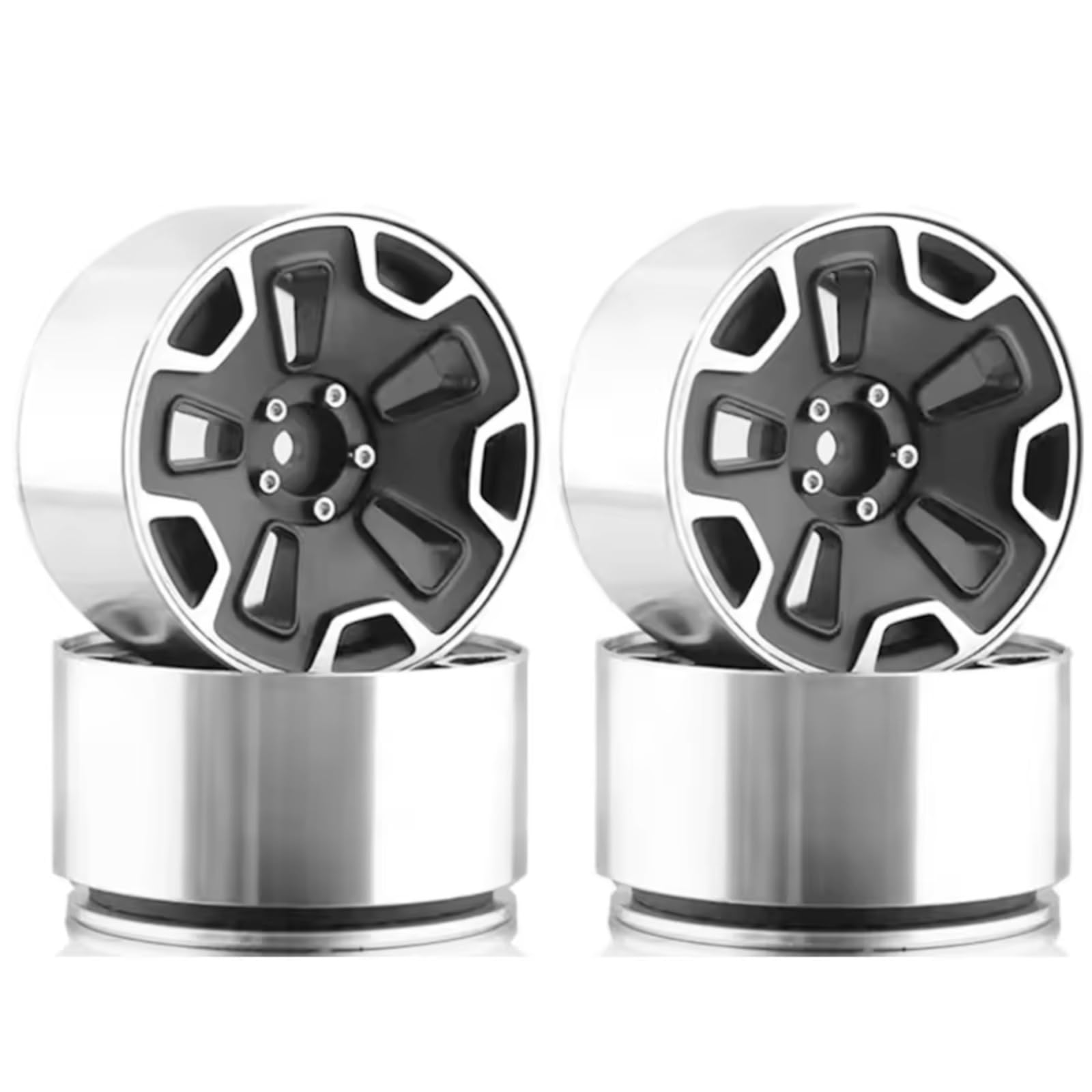Jante Roue À Billes RC en Métal Anti-Déjantage pour Voiture Chenille Axial - 3