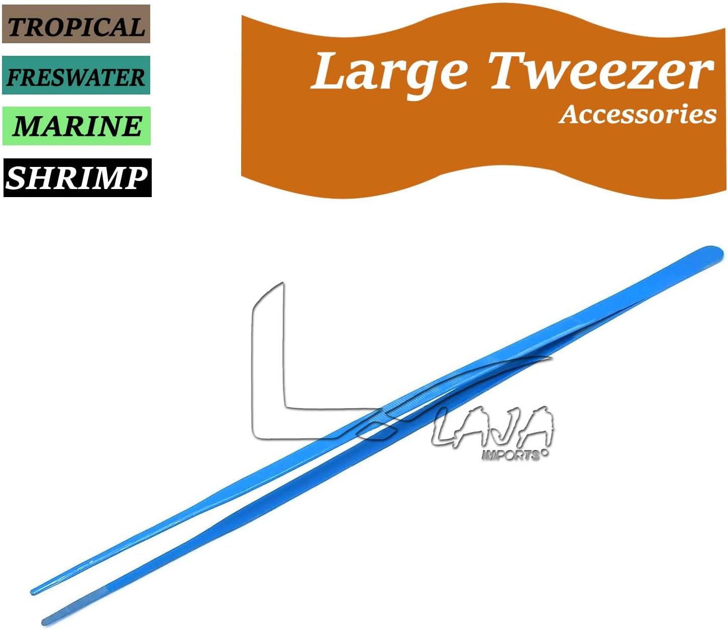 24" Long Stainless Steel Straight Tweezer For Tank Plants
