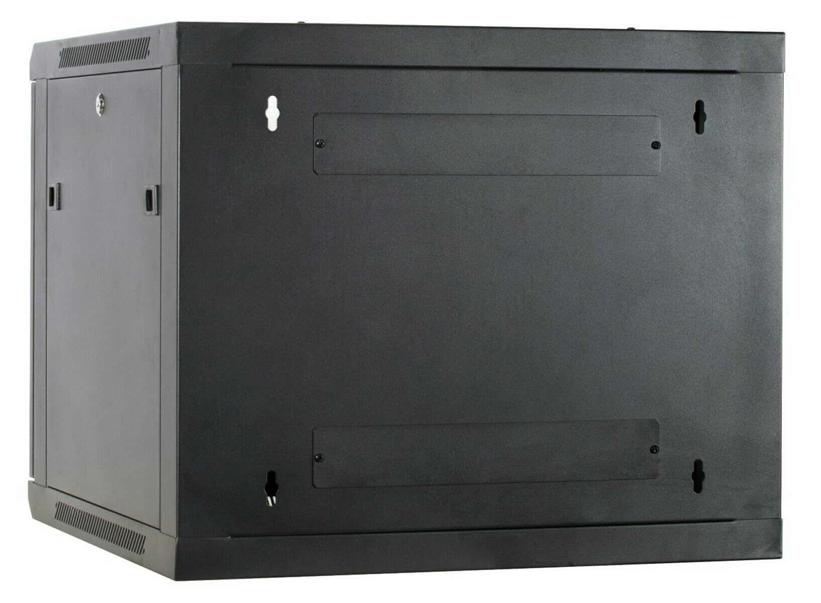 Baie Murale 9U avec Porte en Verre 600x600x500mm Noir