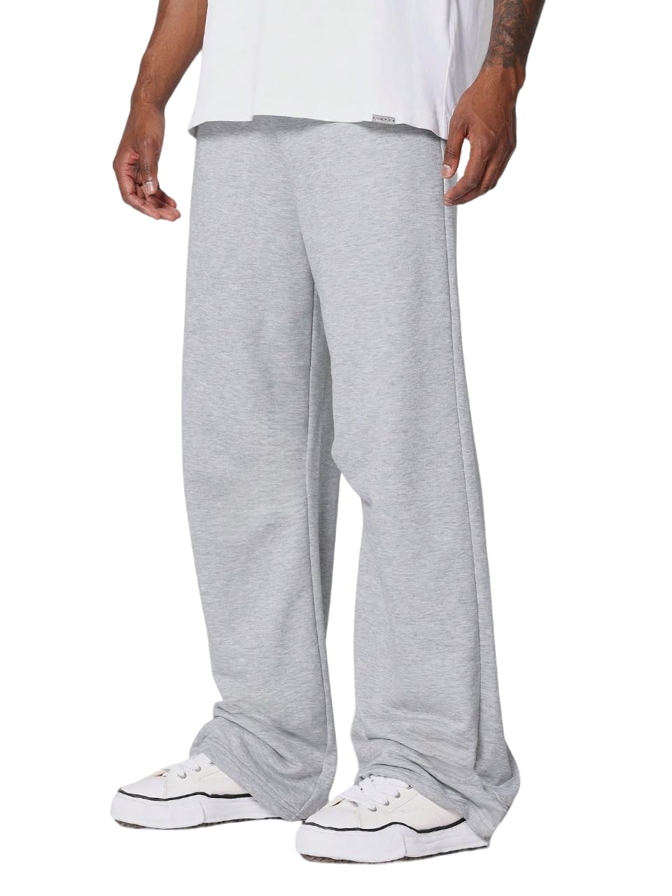 dockstreet Men's/Unisex Open Bottom Drawstring Pure Cotton Stretchable Baggy Jogger Pants-picture-44