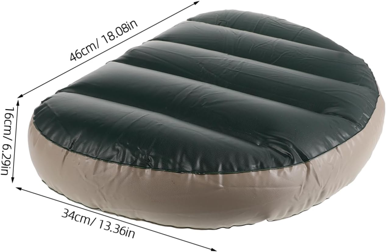 Inflatable Boat Seat Cushion PVC Seat Pad for Kayaks and Fishing Durable Outdoor Cushion for Camping and Travel Portable Accessory