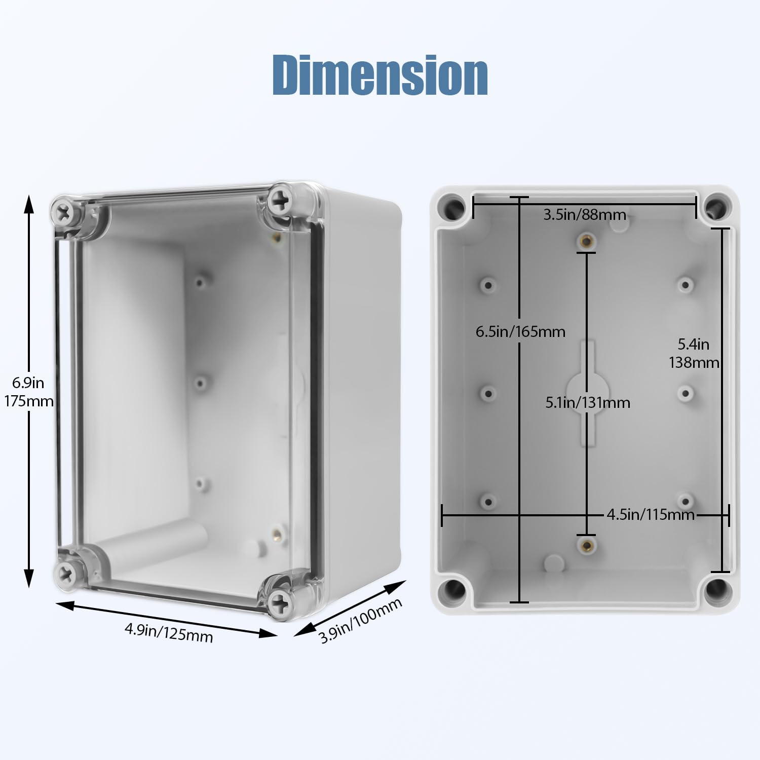IP67 Waterproof Electrical Box - Gray Project Box -2