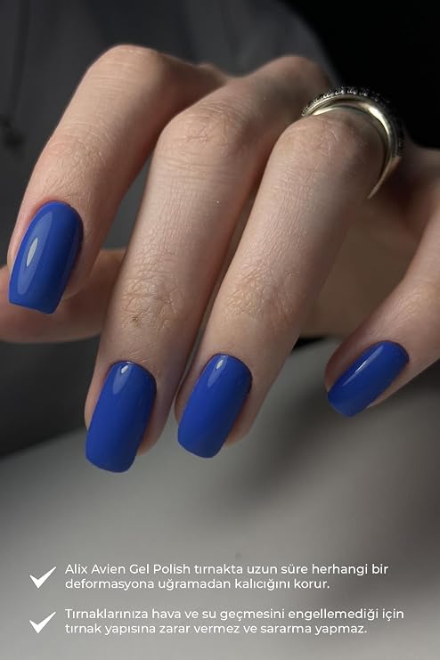 ALIX AVIEN Uv Kalıcı Koyu Mavi Jel Oje 36 - Gel Polish - 12 ml