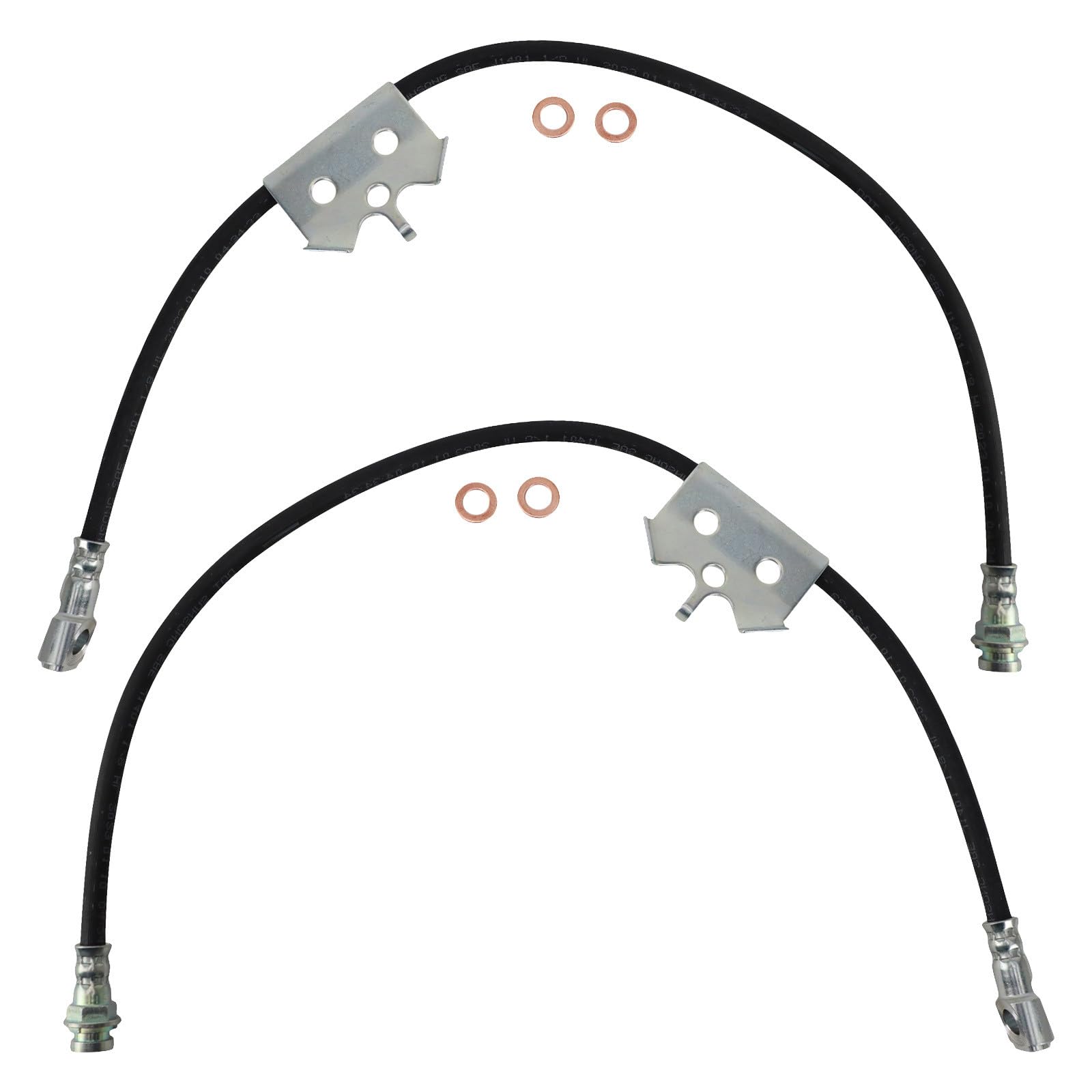 TRQ Front Brake Hose Set