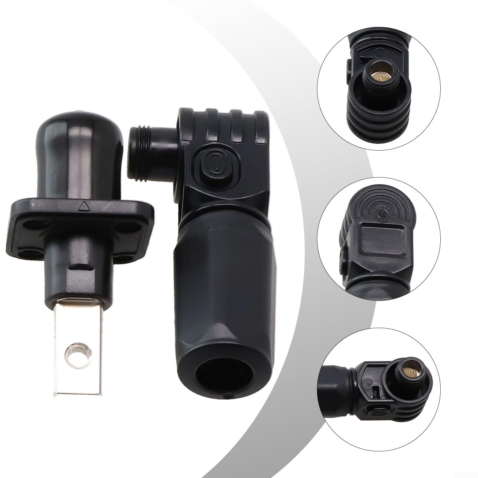 Conector de almacenamiento de energía, conector de almacenamiento de energía de batería, 120/200 A, terminal de enchufe rápido, retardante de llama para gabinete de almacenamiento de energía, batería