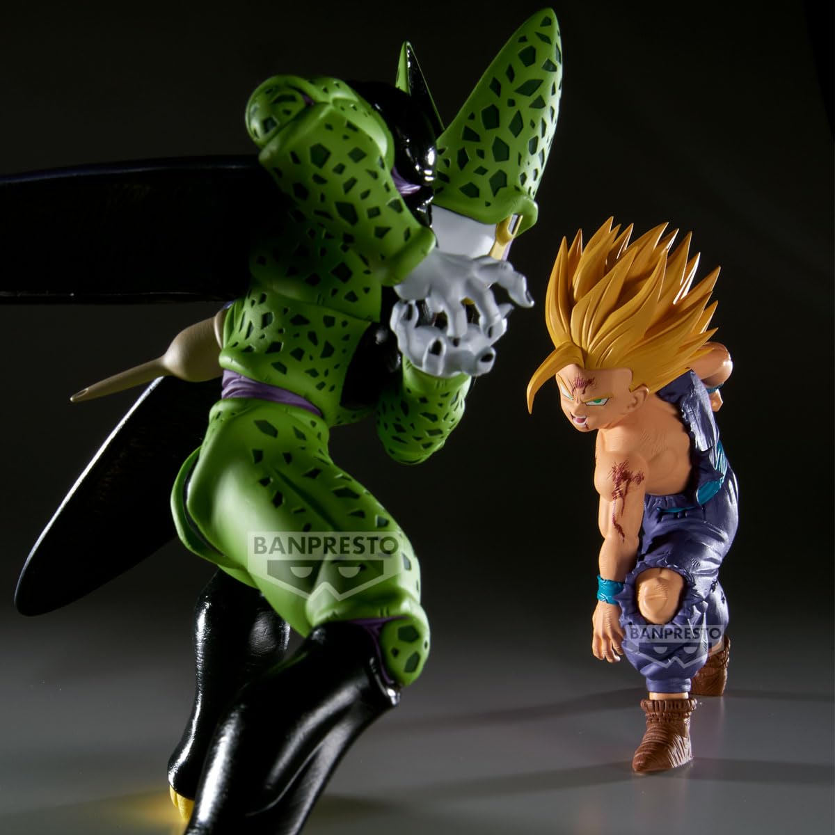 Banpresto Cell Vs Gohan Super Saiyan Action Figure Dragon Ball Z, Match Makers 13 cm, BP28684P Multicolore, figura da collezione, ideale per i fan degli anime