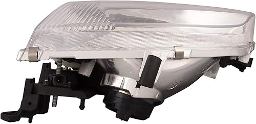 Miniatura 5 de HEADLIGHTSDEPOT Faro halógeno con carcasa cromada compatible con Mazda 626 2000-2002, incluye faros delanteros izquierdo del lado del conductor y