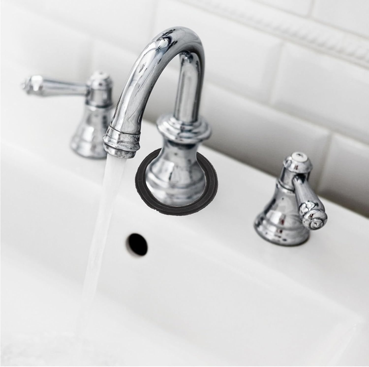 Hemobllo Kitchen Faucet Mounting Kit with Copper Horseshoe Piece Rubber Washer Bolt and Nut for Secure Sink Tap Installation and Repair