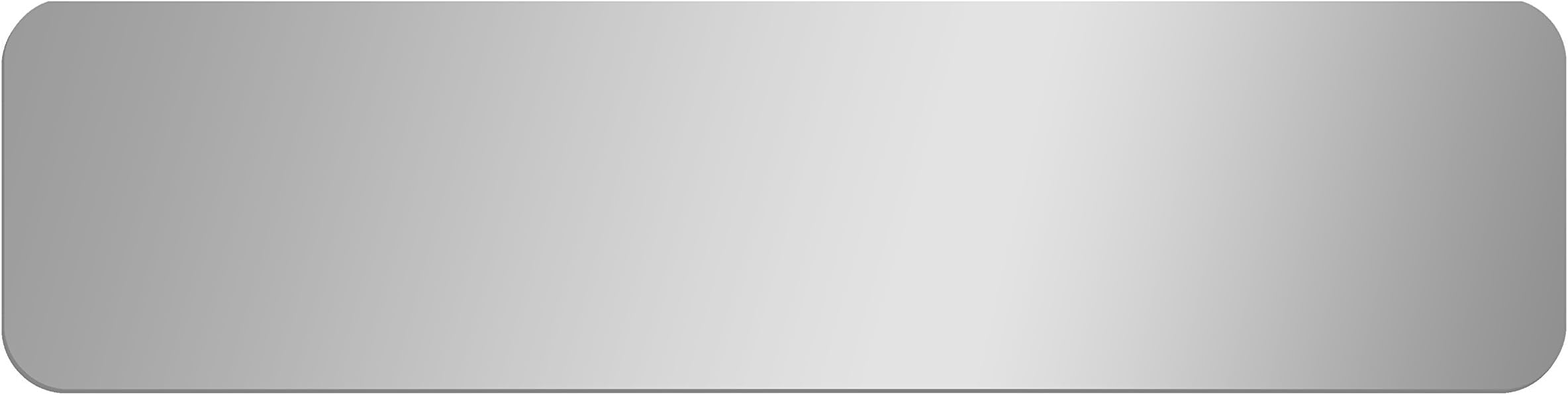 Glossy Gallery Rectangle Shatterproof Acrylic Safety Mirror with Rounded Corners - 12in x 48in