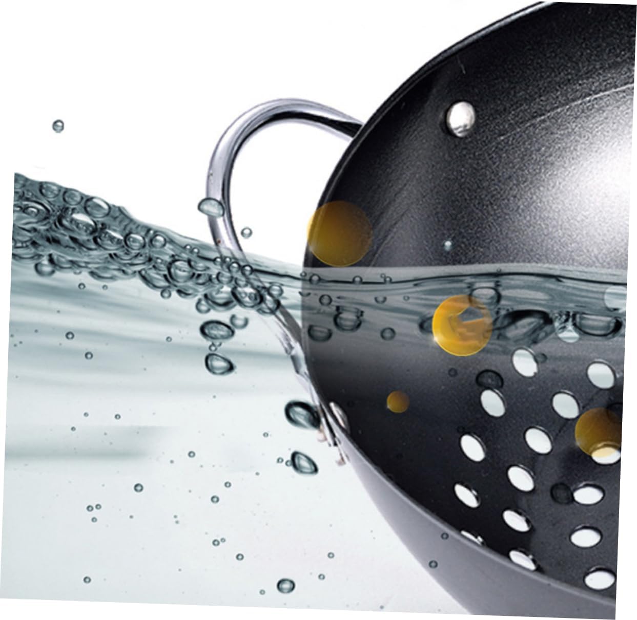 VOSAREA Non Stick Baking Pan Bbq Grill Plate Grill Meat Pan for Stove Filtering Handle and Drain Rack Outdoor Bbq Accessories