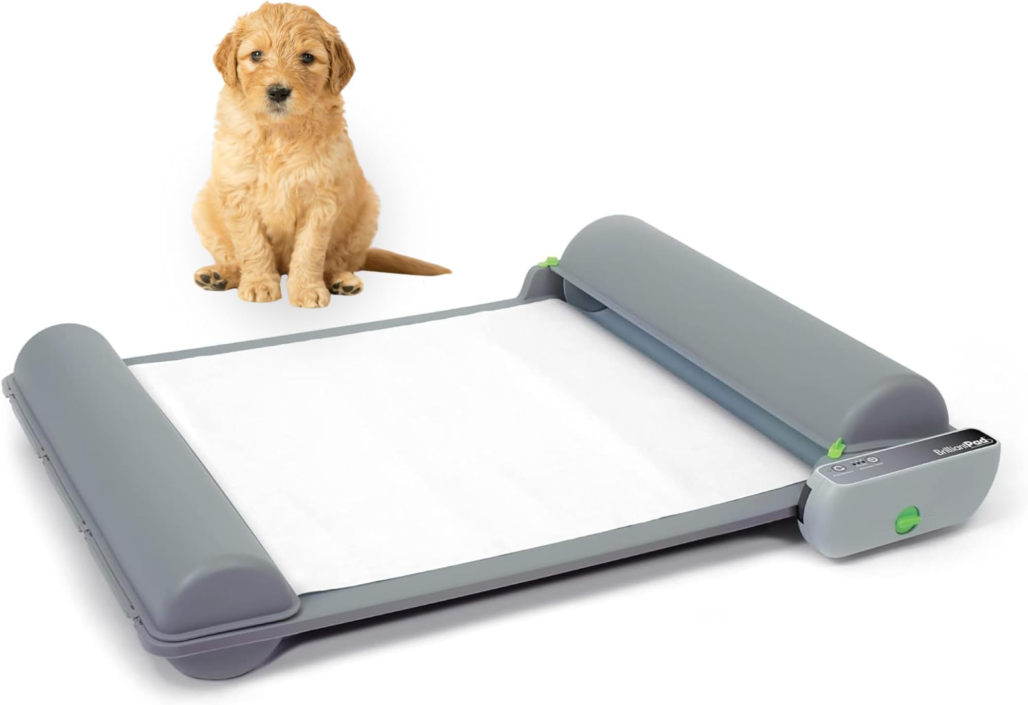 BrilliantPad Automatic Self-Cleaning Indoor Potty for Puppies and Small Dogs 2.0 Machine w/ 1 Roll