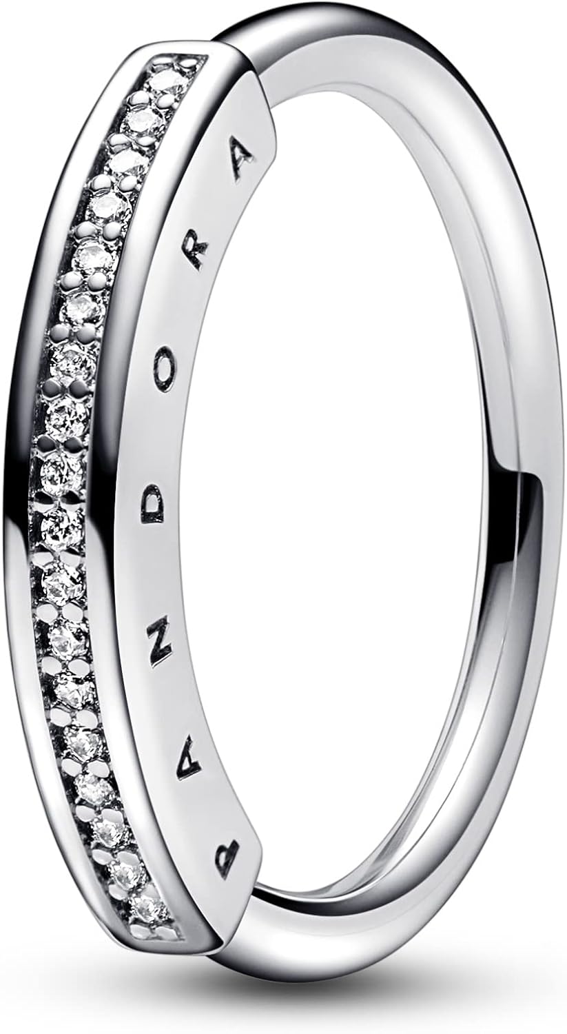 Pandora Pandora Signature I-D Pavé Ring Silver 56 (US Size 7.5)