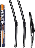 Vista 16 de Juego de hojas de repuesto para limpiaparabrisas, silenciosas, frontales de 22 pulgadas y 22 pulgadas (paquete de 2)