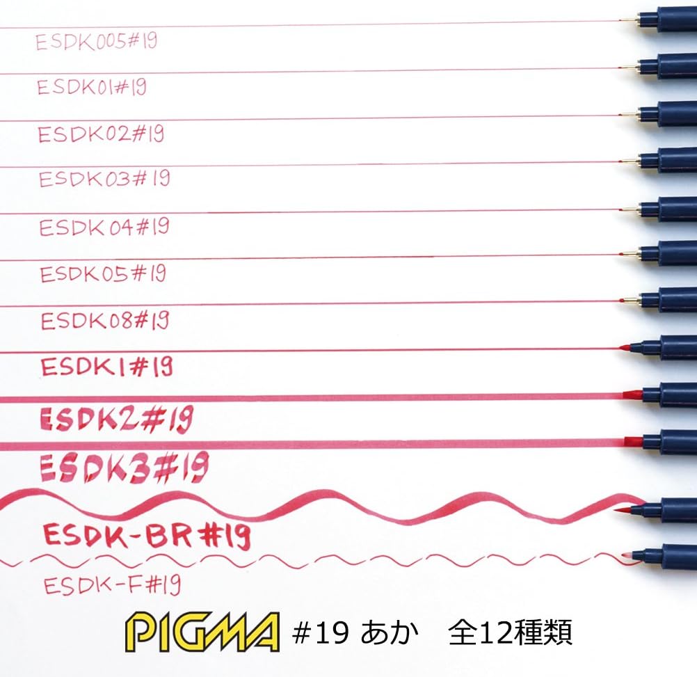 Sakura Color aqueous marker Piguma 01 red 10 pieces ESDK01 # 19-10P