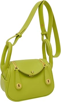 Crossbody Bags For Women with Adjustable Strap PU Leather Shoulder Bag Trendy Handbags Small Zipper Purse Green