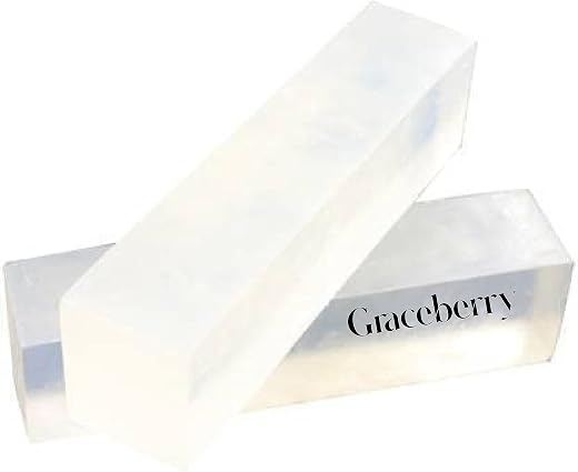 Graceberry Transparent Glycerin Soap Bar – Handmade Soap Base | Free from SLS, SLES, and Parabens | Suitable for All Skin ...