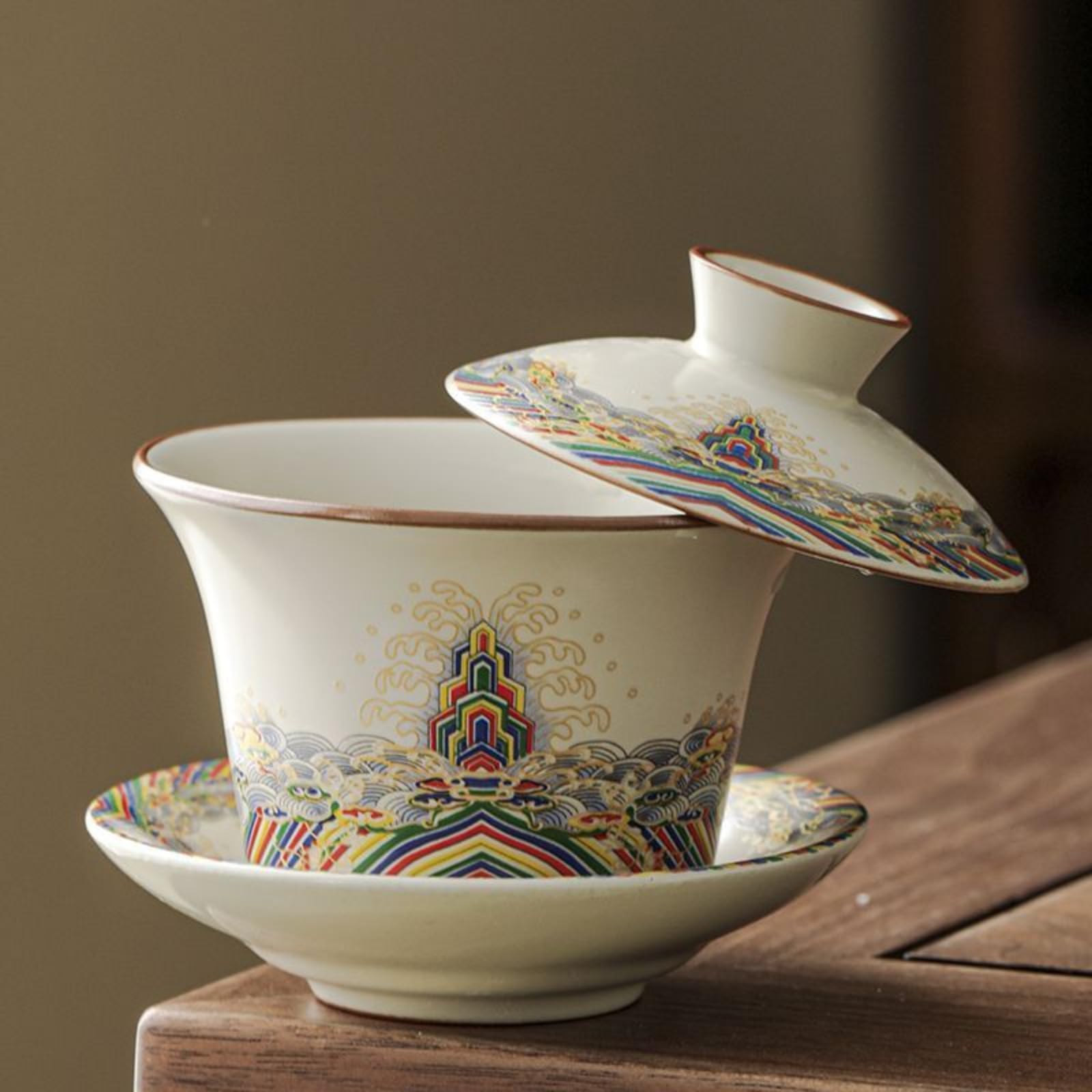 Gaiwan Ru Kiln tasse à thé céramique 200 ml pour vos rituels de méditation