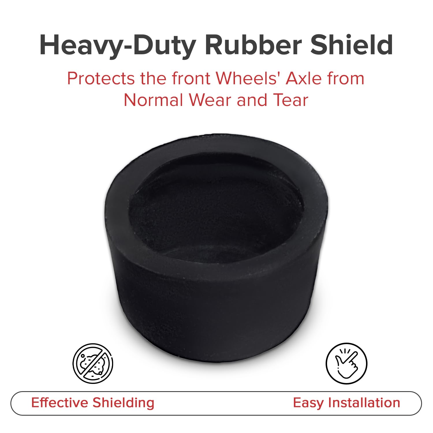 Amazon.com: AlveyTech Front Axle Black Wheel Dust Cover - Heavy