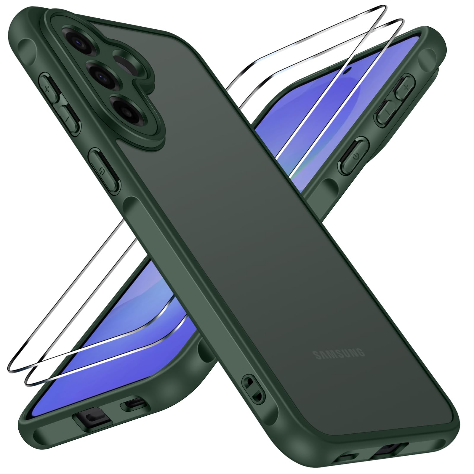 ivoler Coque 3 en 1 pour Samsung Galaxy A57 5G, [Anti-Jaunissement] [Protection 