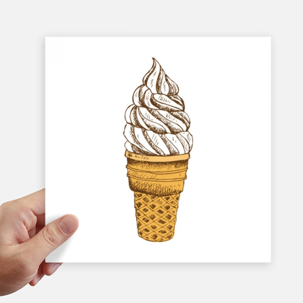 Autocollant crème au chocolat 20 cm sticker mural déco pour ordinateur portable