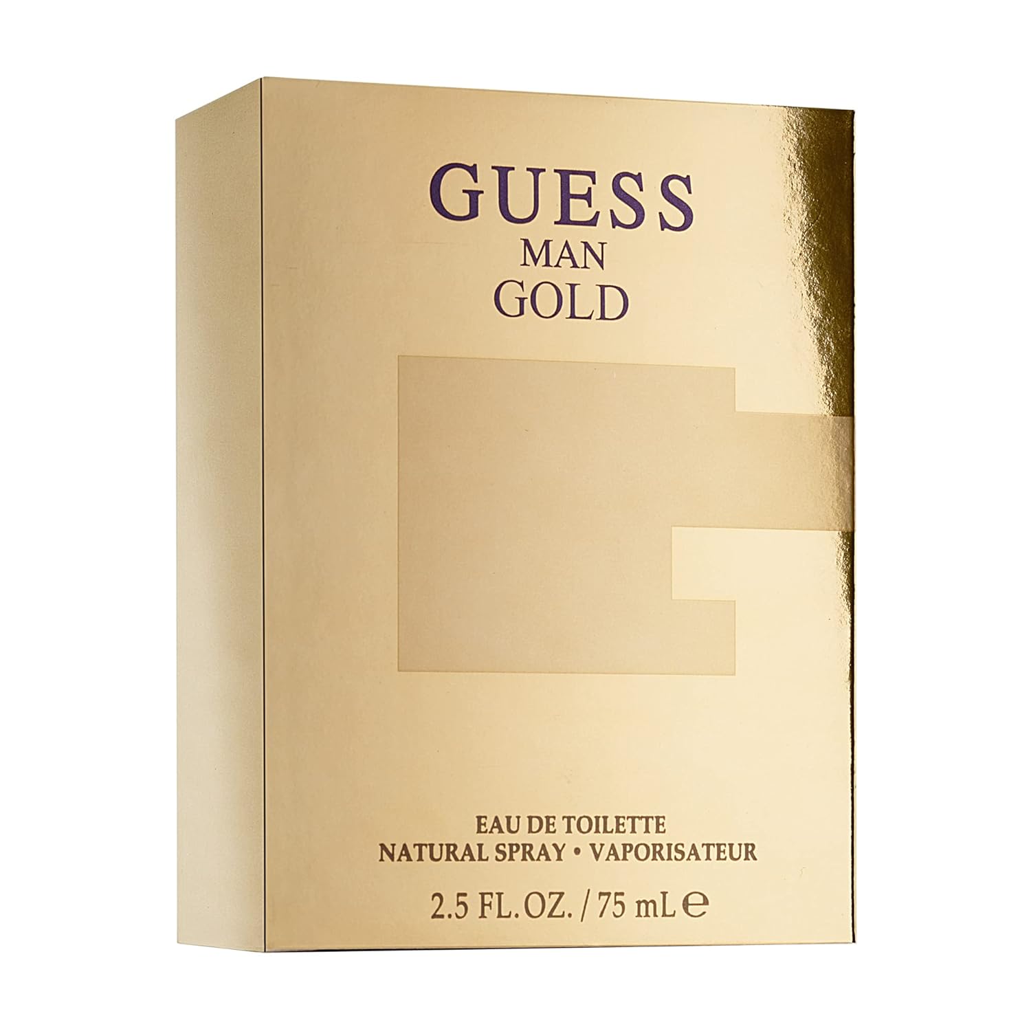 GUESS Gold Eau De Toilette Spray for Men, 2.5 Oz