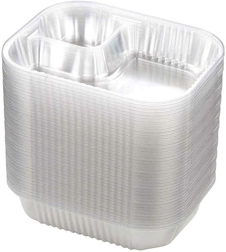 100 bandejas de plástico desechables para nachos, grandes de 6.5 x 5 20 onzas, contenedor de chips de comida de carnaval a granel, bandejas de