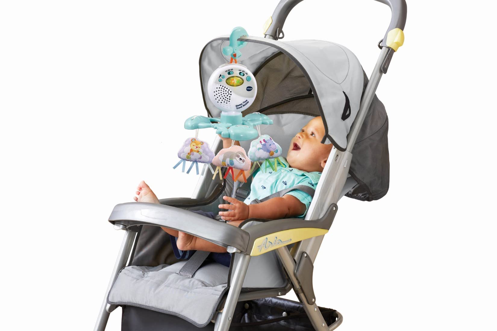 VTech Sleepy Time Travel Mobile | Móvil sensorial para bebé con música y sonidos | Adecuado para edades de 0 a 24 meses