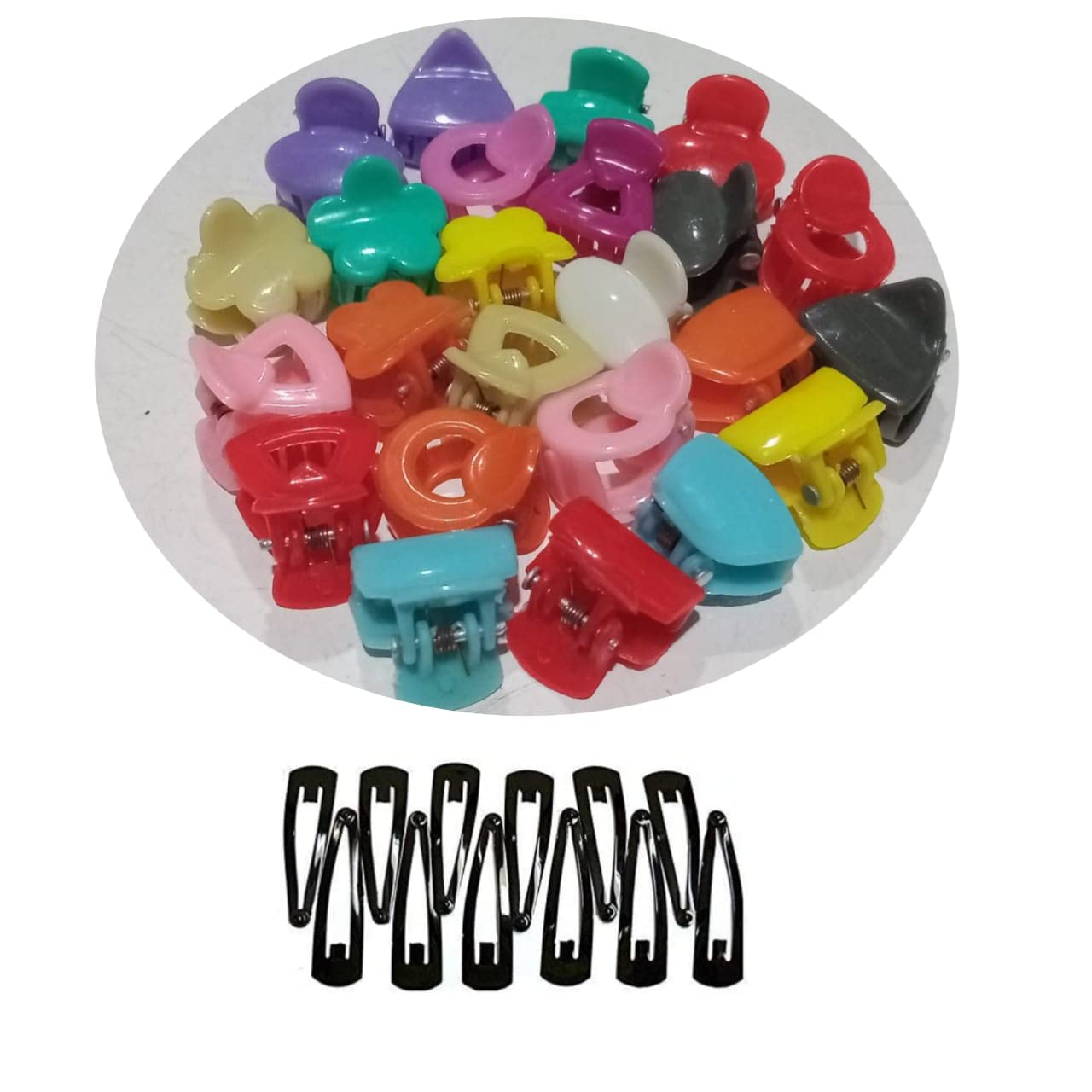 Zintalic 24 Pcs. Small Size Plastic Multi Color & Fancy Hair Clutcher With 12 Pcs Tiktok Clip For Baby Girl & Women (B0BYW5L8SD) Amazon Price History, Amazon Price Tracker
