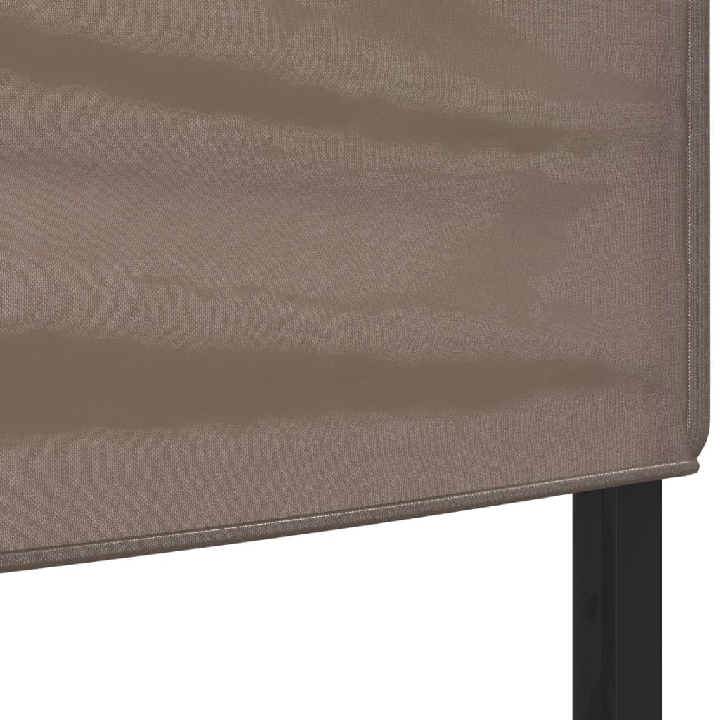Faltbares Partyzelt Taupe 3x6 m Pavillon aus 210D Oxford-Gewebe mit UV-Schutz stabilem Stahlgestell wasserdicht für Garten, Terrasse, Camping, Event, Grillen, Outdoor
