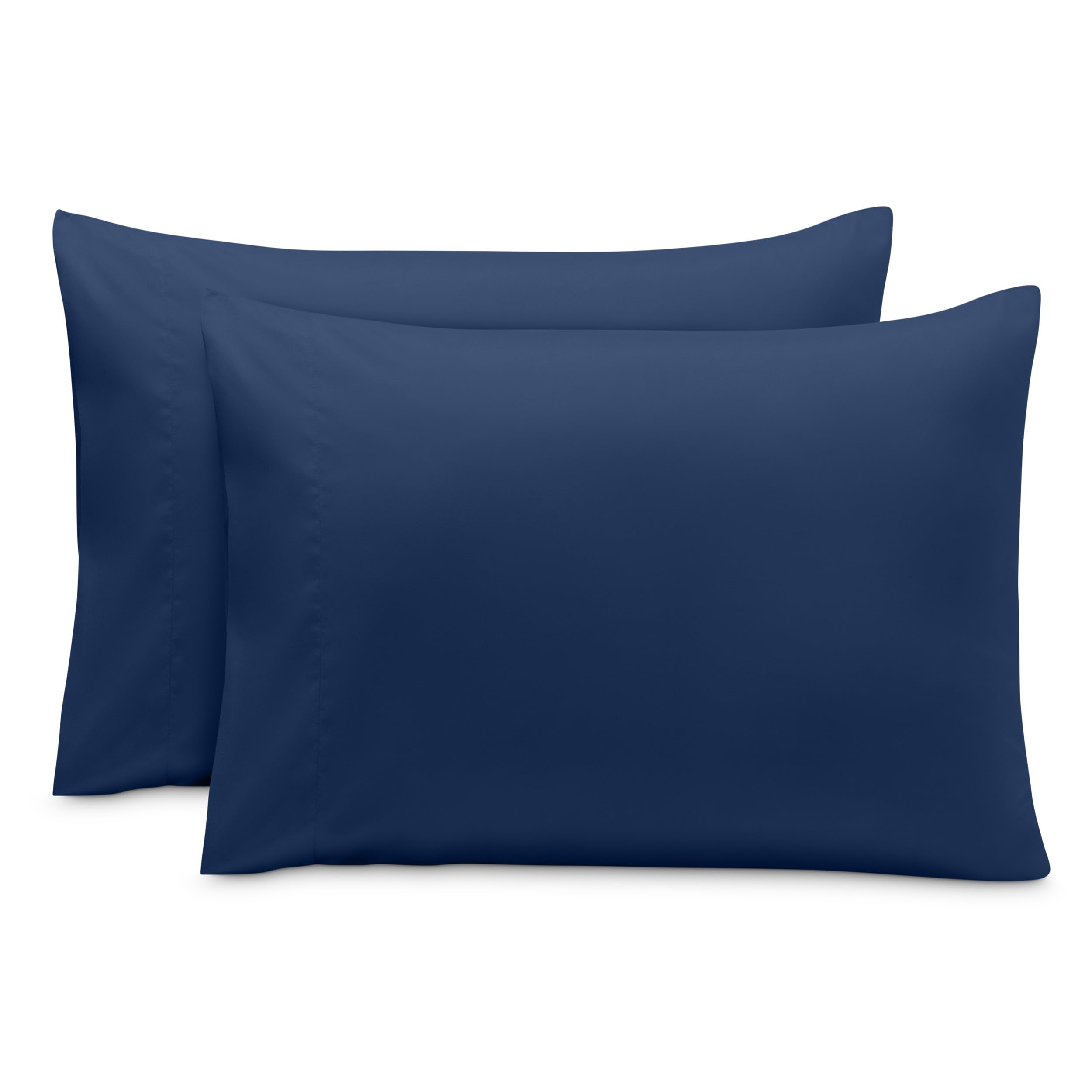 Bare Home Pillowcases Envelope (Toddler Set of 2, Dark Blue)