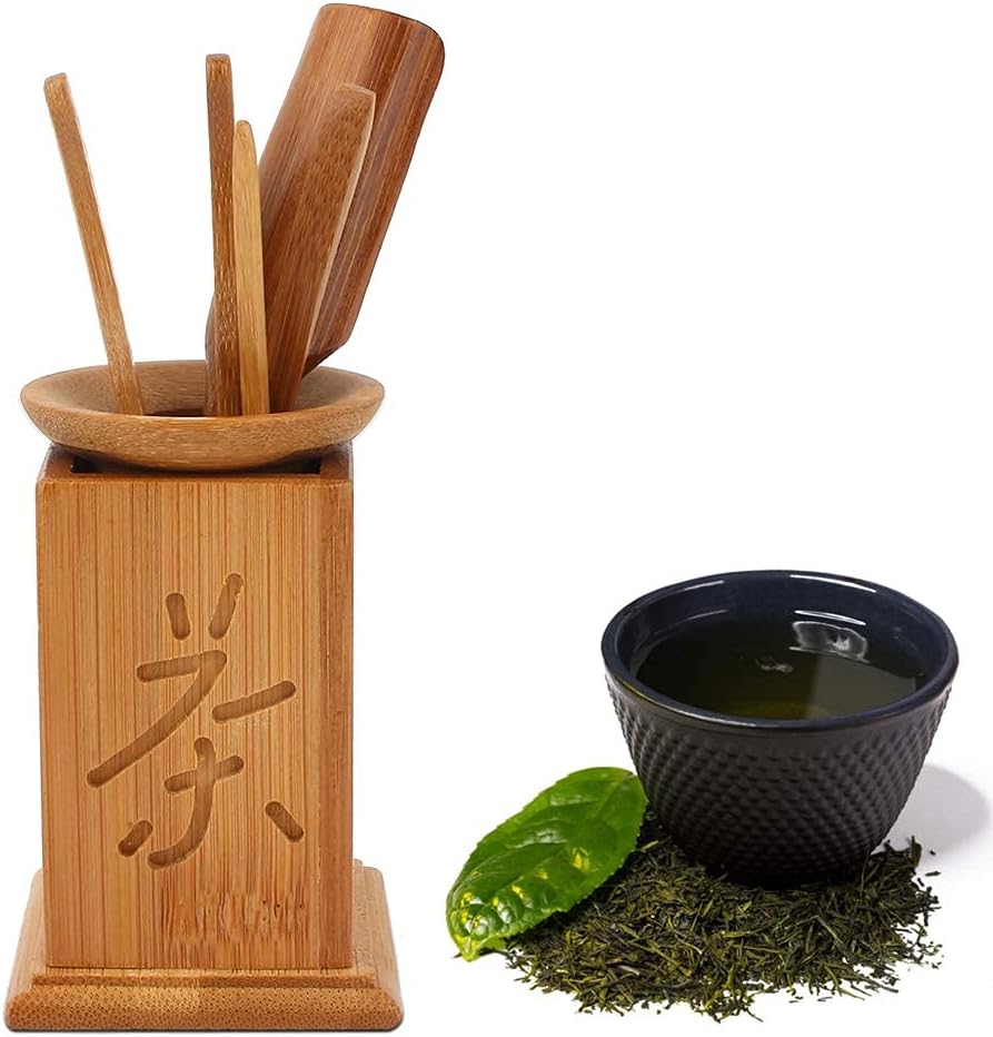 Bamboo Tea Set of 6, Chinese Gongfu Tea Set Tea Ceremony