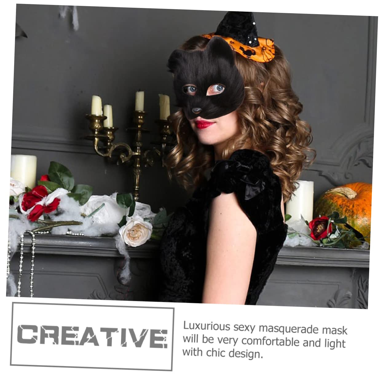 SHERCHPRY 8pezzi Maschera Animale Riutilizzabile Per Feste Di Maschere Decorative Stile Volpe Per Cosplay e Halloween Accessorio Unico Per Eventi e Festività
