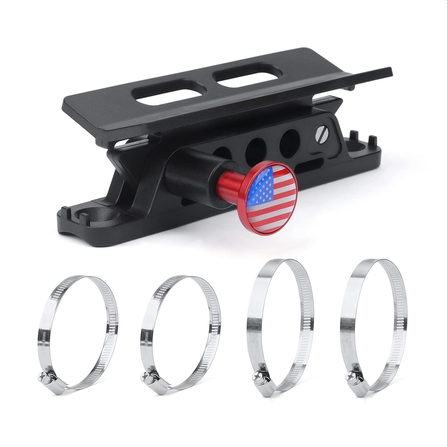 Universal Fire Extinguisher Mount Holder Bracket, Adjustable Quick Release Roll Bar Fit for Jeep Wrangler, Truck, Van, SUV, RV, Mobile Home, UTV