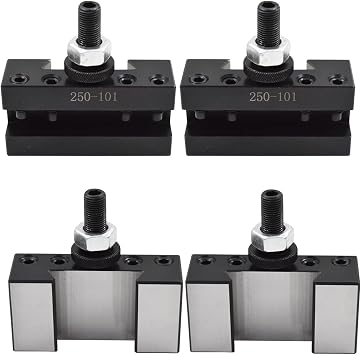 kimllier 4Pcs AXA 250-101 Quick Change Turning and Facing Lathe Tool Post Holder Fit for 250-111 or 250-100 Tool Post 12 Inch Swing Dia