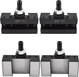 4Pcs AXA 250-101 Quick Change Turning and Facing Lathe Tool Post Holder Fit for 250-111 or 250-100 Tool Post 12 Inch Swing Dia