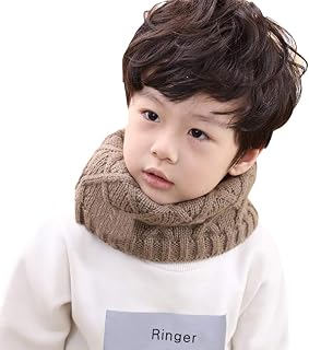 Unisex Baby Kids Toddler Boys Girls Hot Fashion Thick Knitted Winter Warm Infinity Scarf O Ring Neck Scarf Wrap Scarves