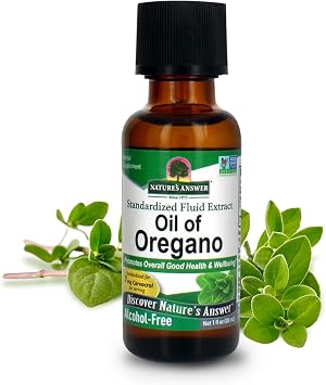 Natures Answer Oil of Oregano Leaf | Supports Healthy Intestinal & Digestive Function| Promotes Overall Good Health and Wellness | Gluten-Free, Alcohol-Free & No Preservatives 1oz