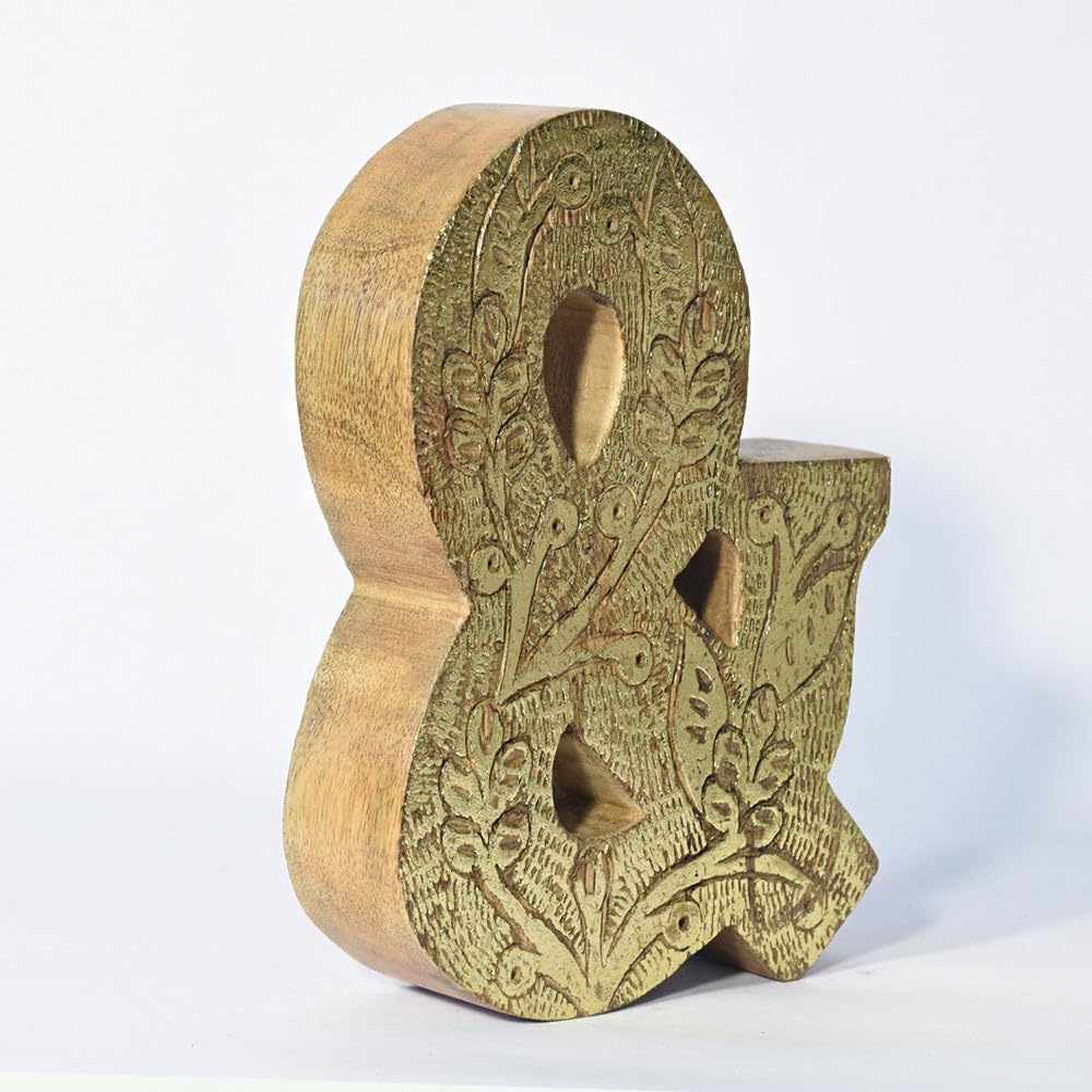 Vintage Natural Gold Handmade Eco-Friendly & Symbol and Sign for Wall Mount & Table Top Décor