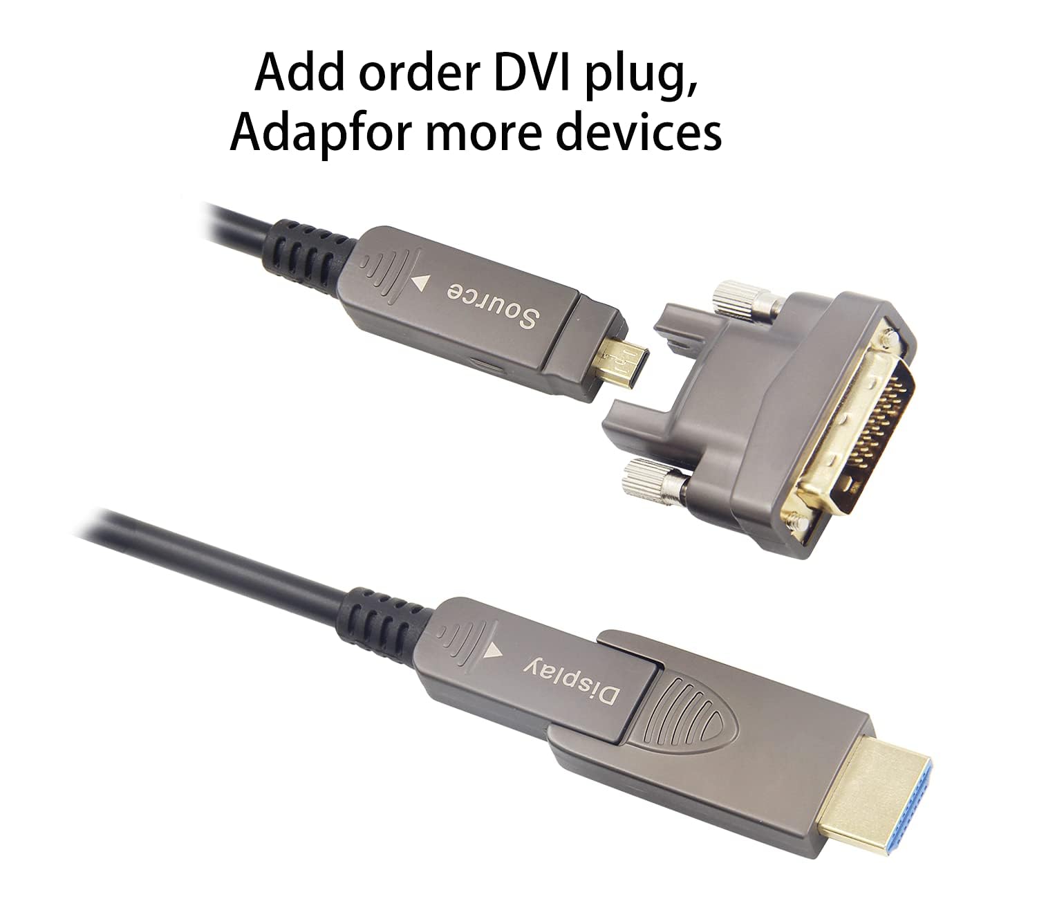 FAzuFlt DVI to HDMI Adapter, DVI + Micro HDMI, Supports 4K/8K 60Hz, Ideal for Extended HDMI Cables