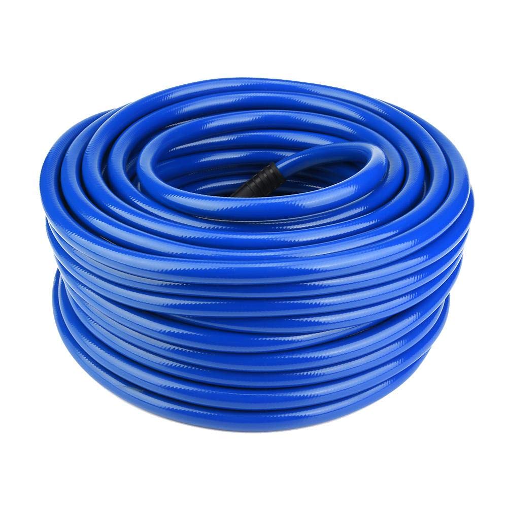 Manguera flexible azul de la línea de aire con la manguera del PVC de Pneuma del conector rápido para el compresor de aire los 30M