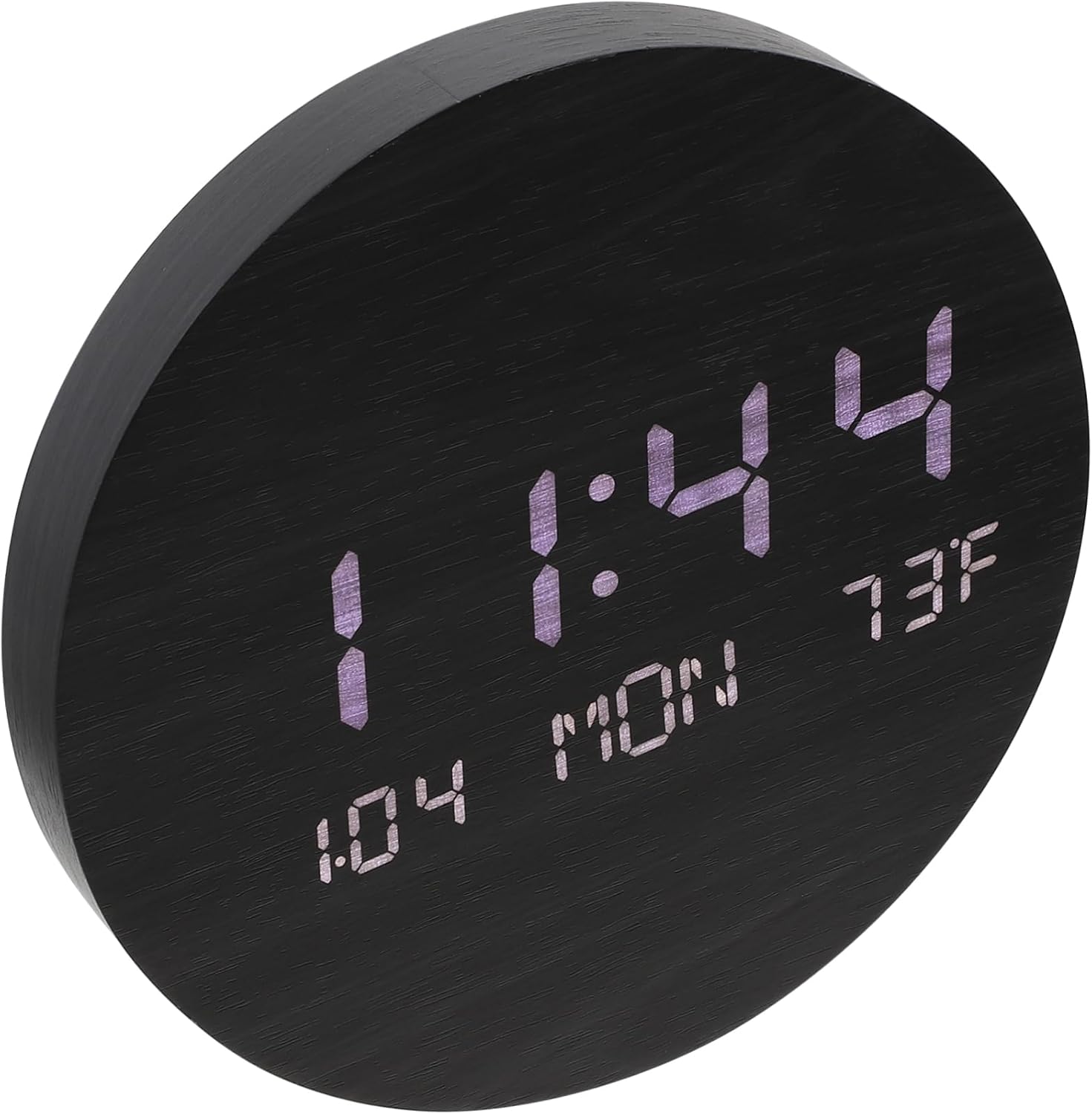 Cabilock 1pc LED Circular Clock Desk Clocks Decorative LED