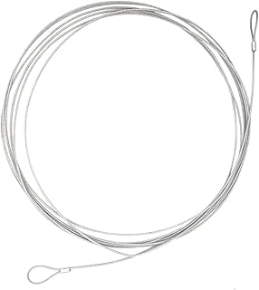 16.5Ft Security Safety Cable Luggage Lock Safety Cable Wire with Braided Steel Coated Double Loop by CPACC