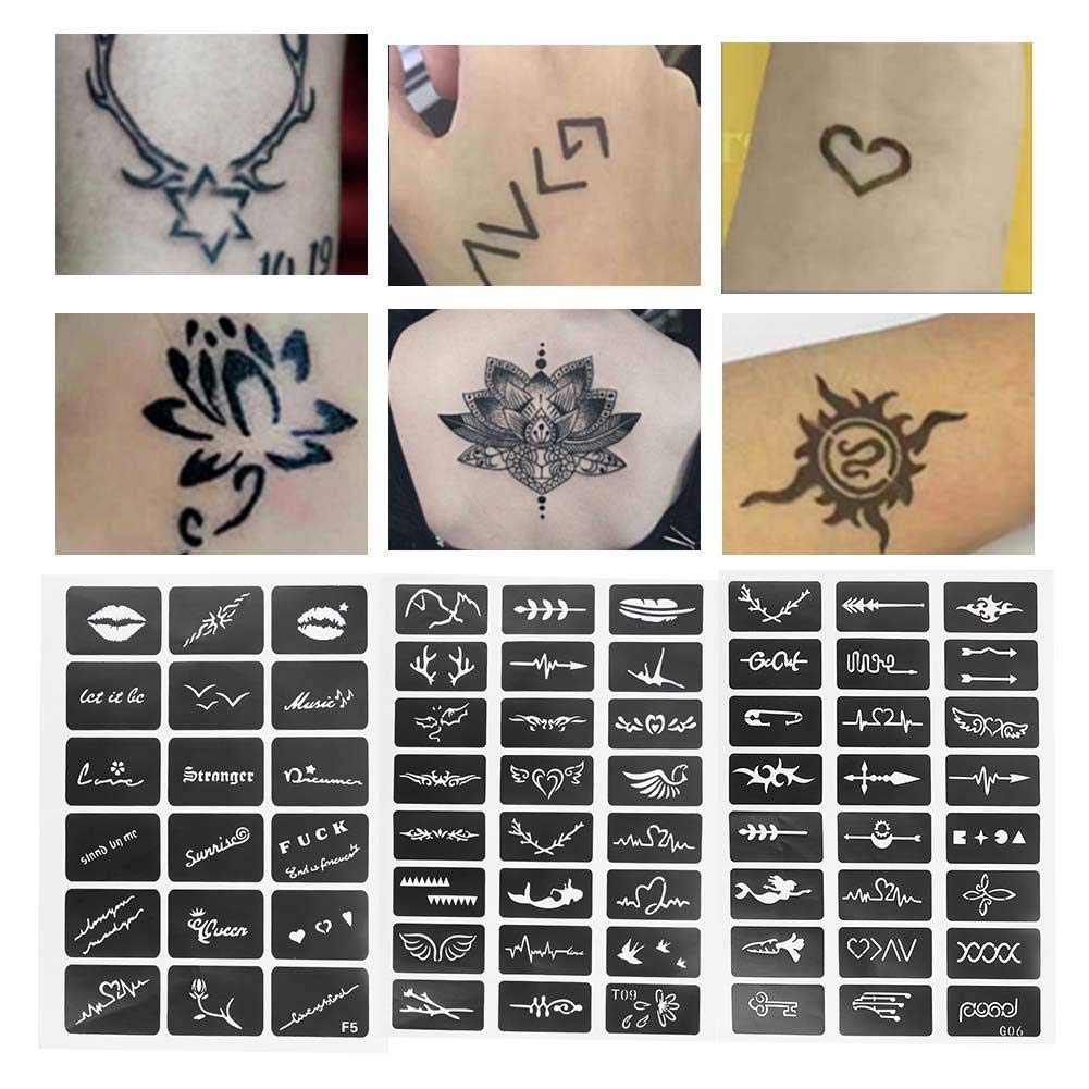 Amazon.com : Tattoo Patterns Sheets, Tattoo Templates, Temporary Tatoo  Tattoos Semi-Permanent Tattoo Pattern Small Tattoo Color Pattern Sticker  Body Paint Glitter Tattoo : Beauty & Personal Care