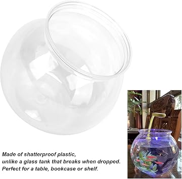Plastic Fish Bowl Mini Impact Resistant Transparent