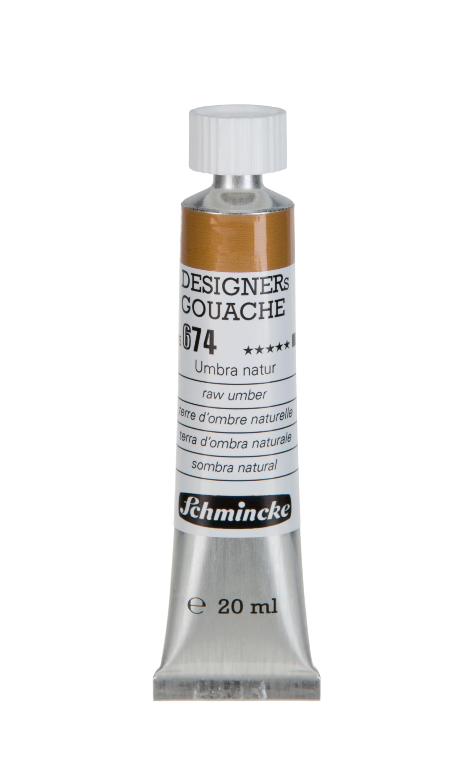Schmincke Umbra Natur : Designers Gouache : 20Ml : Raw Umber