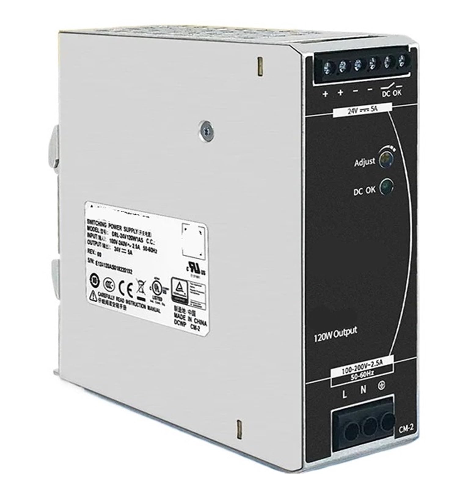 SWEWDSQG Power Supply 24V 48V 120W DRL-24V120W1AS DRL-48V120W1AS(DRL-24V120W1AS)