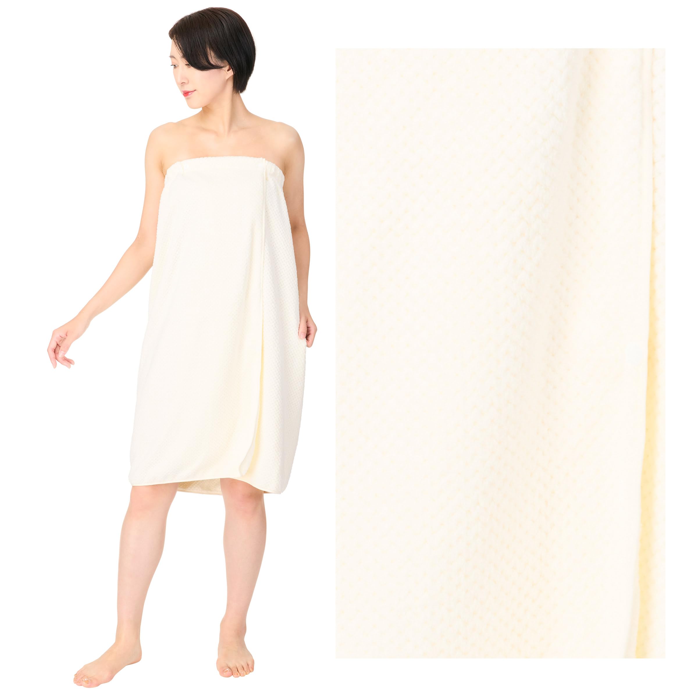 Waffle Microfiber Gown (Snap Button Closure) Medium All 5 Colors White Esthetic Gown Waffle Microfiber Gown Salon Gown Microfiber Gown
