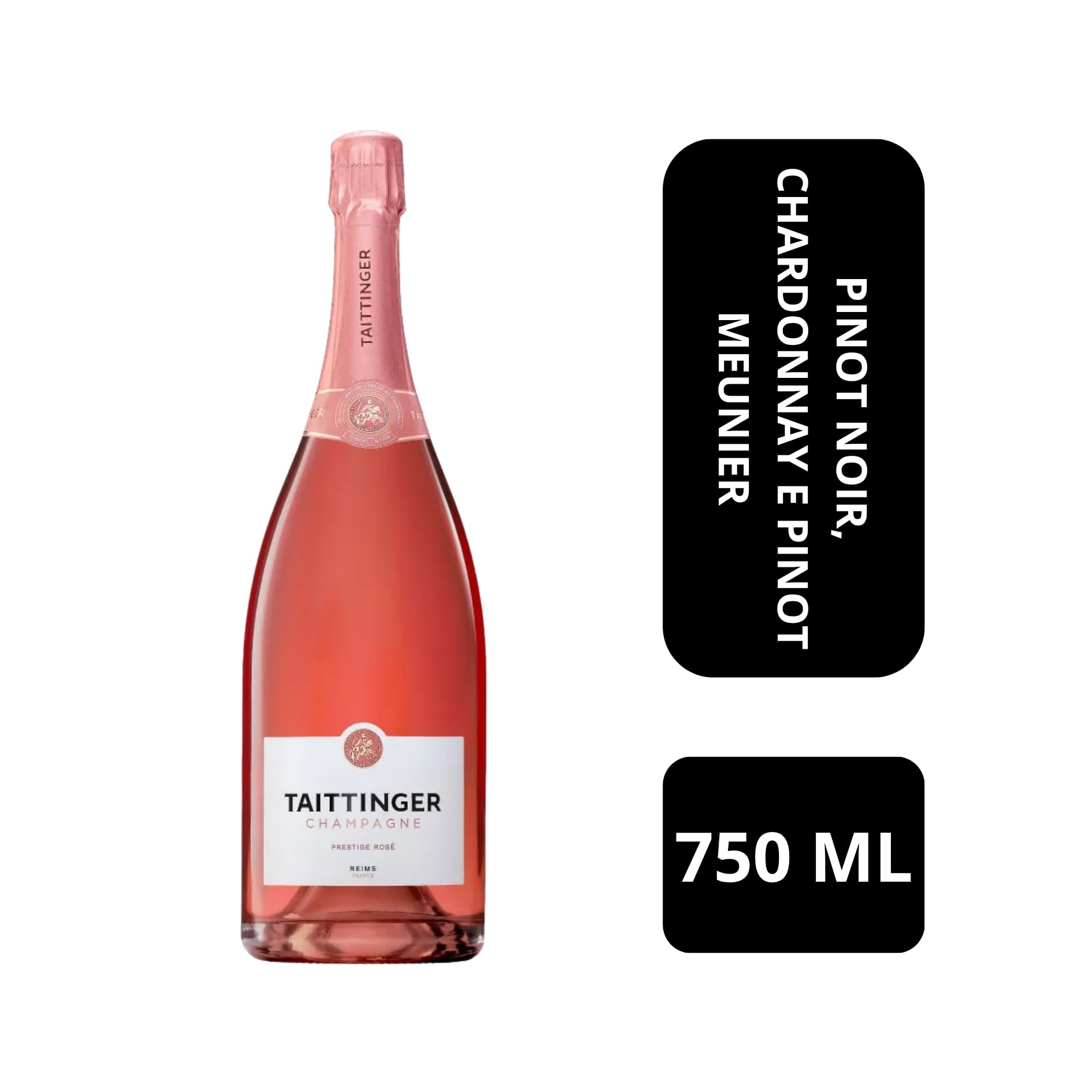 Taittinger Prestige Rose Brut, Champagne espumoso, 1 x 0.75 l