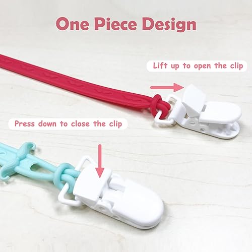 Miniatura 6 de Juguetes de dentición para bebés, mordedor de silicona de grado alimenticio para bebés de 3, 6, 12, 18 meses, forma remota de TV con clip de